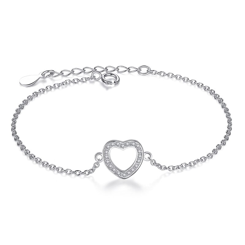 Winter Glück Clover Zirkonia Silber Armband für Frauen Dame Hochzeit Jahrestag 925 Sterling Silber Schmuck: YS1003