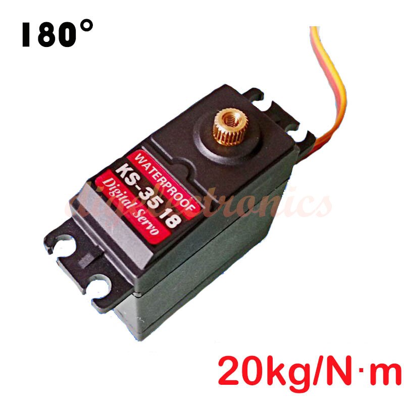 Controllabile Elettrico Rotante Pan Robot Servo High Torque Digitale Impermeabile Macchina di Governo KS-3620 per Robot Smart Auto Fai da Te: With ks-3518