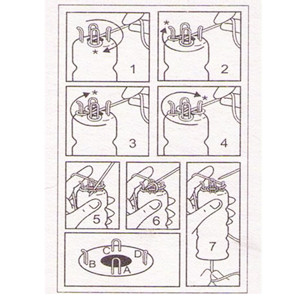 Wooden Yarn Wool Knitter Knitting DIY Doll Craft Loom Rope Braided Maker Sewing Tools Accessory