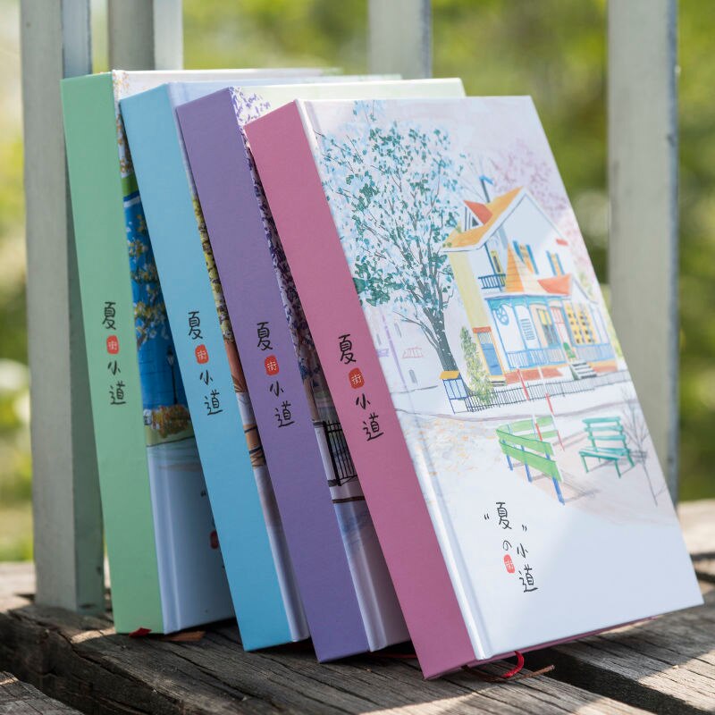 Love Spread Small Pure and Fresh Aesthetic Color Page Diary Book Illustration Notes Student Notepad Stationery Notebook