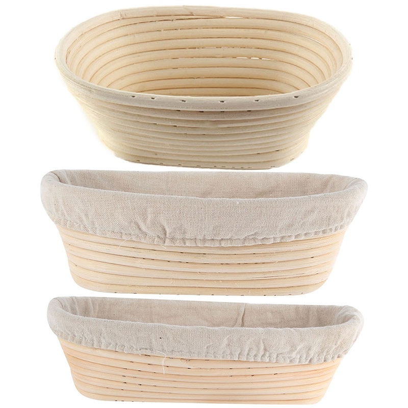 Oval Dough Banneton Brotform Dougn Rattan Bread Proofing Baskets Rattan Wicker Fermentation Sourdough Basket 10 Sizes