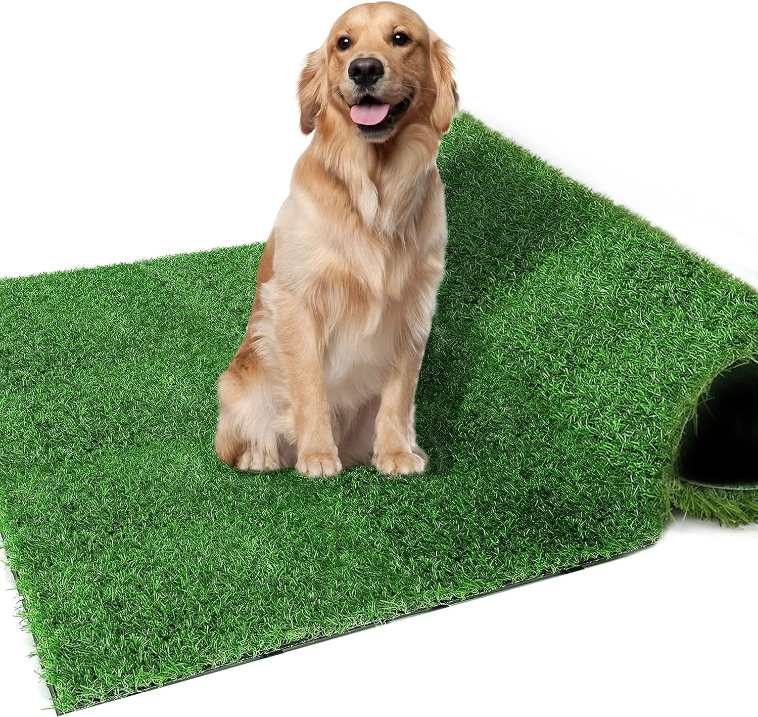 Erba per cani, grande toppa, erba artificiale per cani, prato sintetico per addestramento animali domestici, lavabile, perfetto per esterni, toilette portatile per animali domestici: Blu navy