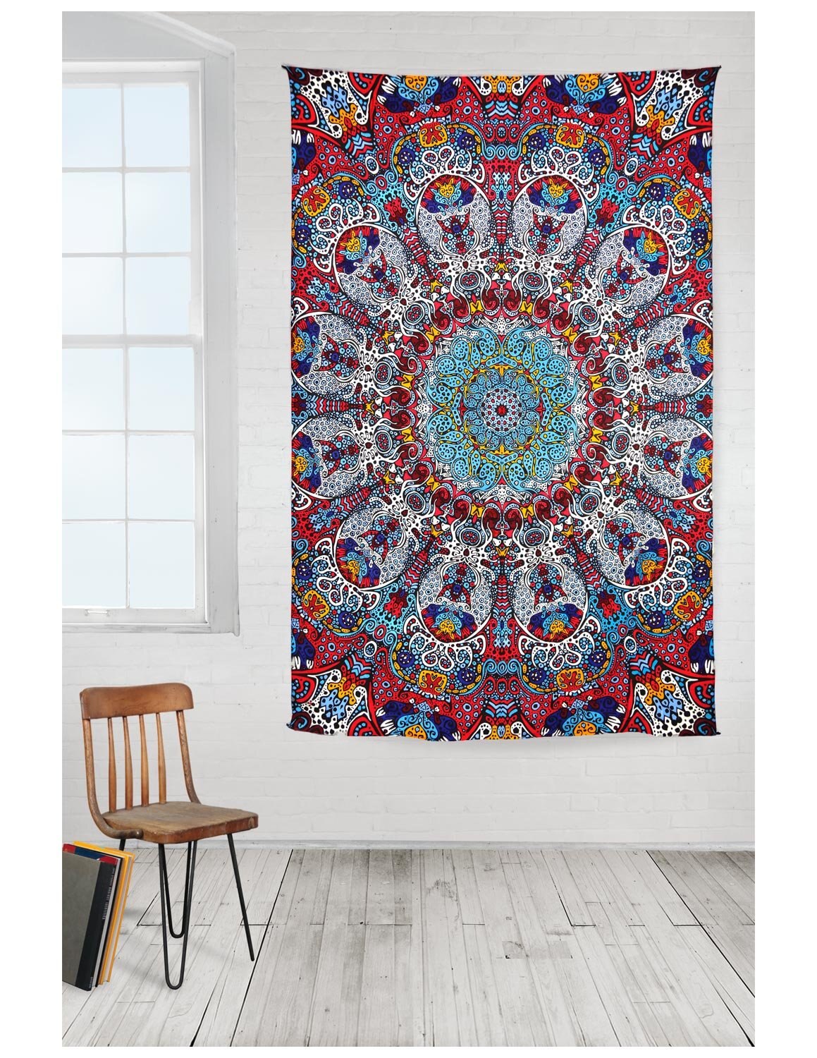 Sunshine Vreugde 3D Psychedelische Sunburst Tapestry Glow In The Dark