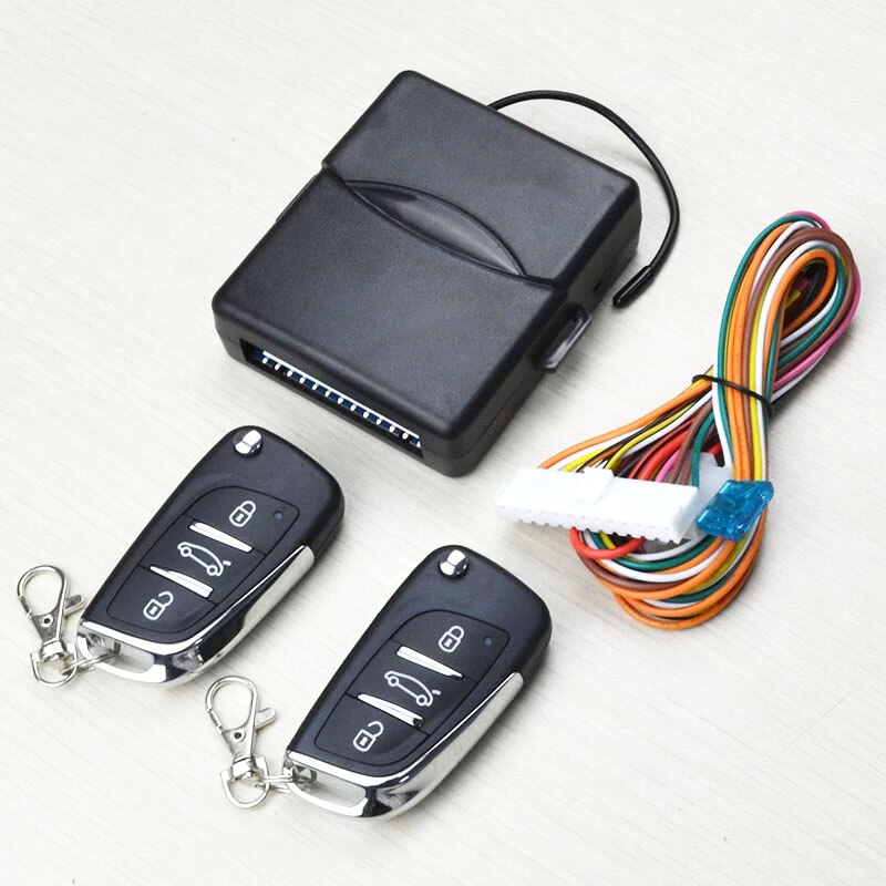 Central Locking Remote Control Keychain For Car Alarm Auto Lock Door Smart Universal Centralized Unit Power Window Trunk Release