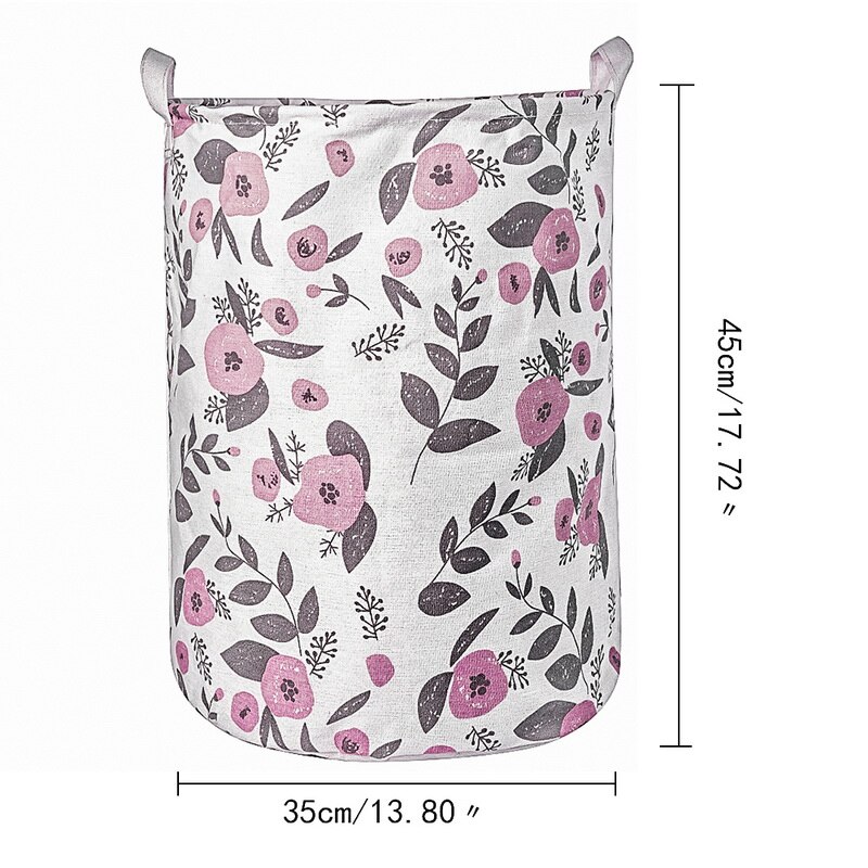 35cmx45cm Folding Drawstring Port Dirty Clothes Laundry Basket for Toy Clothing Storage Bucket Laundry Organizer