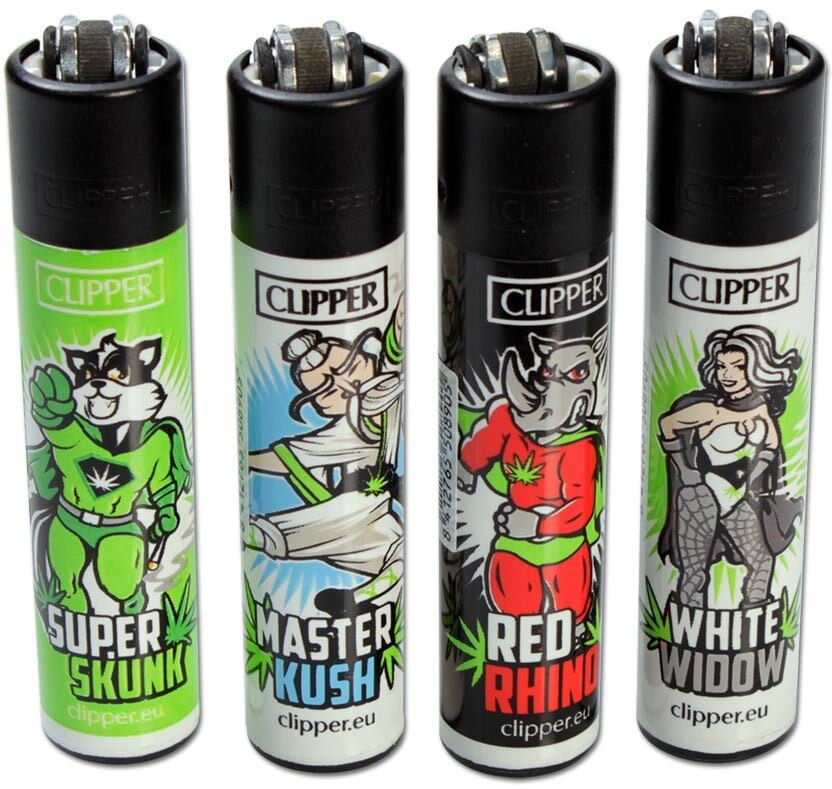 Clipper Coleciones Caricatura, Elige la Colecion de 4 Mecheros