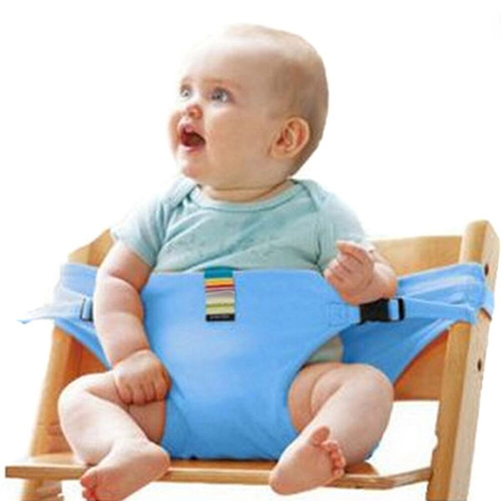 Bærbar babystol spædbarnssæde produkt spisestue frokoststol sikkerhedssele, der fodrer høj sele  m09