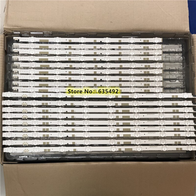 Kit 18Pcs Led Strip Voor Sam Sung UE55JU6800K UE55JU6870U UE55JU6872 V5DR_550SCA_R0 V5DR_550SCB_R0 BN96-38481A BN96-38482A