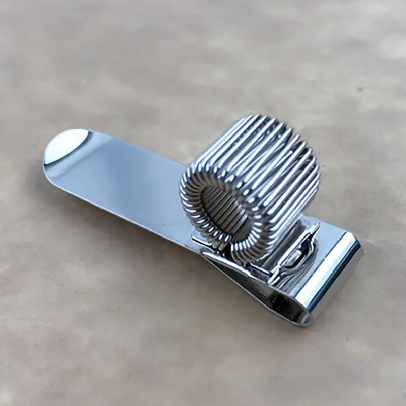 Stainless Steel Pen Holder Single/Double/Triple Hole Metal Spring Pen Holder With Pocket Clip for Home Office pluma titulares