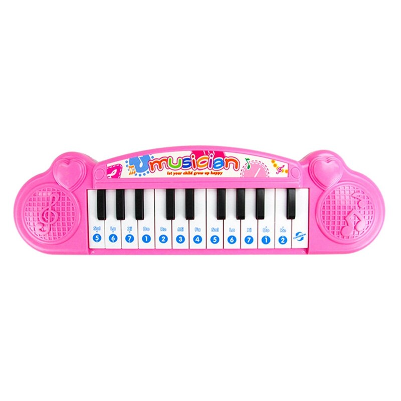 Elektronische Toetsenbord Beginners Baby Vroege Jeugd Muziek Speelgoed Voor Kinderen Zuigelingen Kleine Piano Voor Baby: Pink