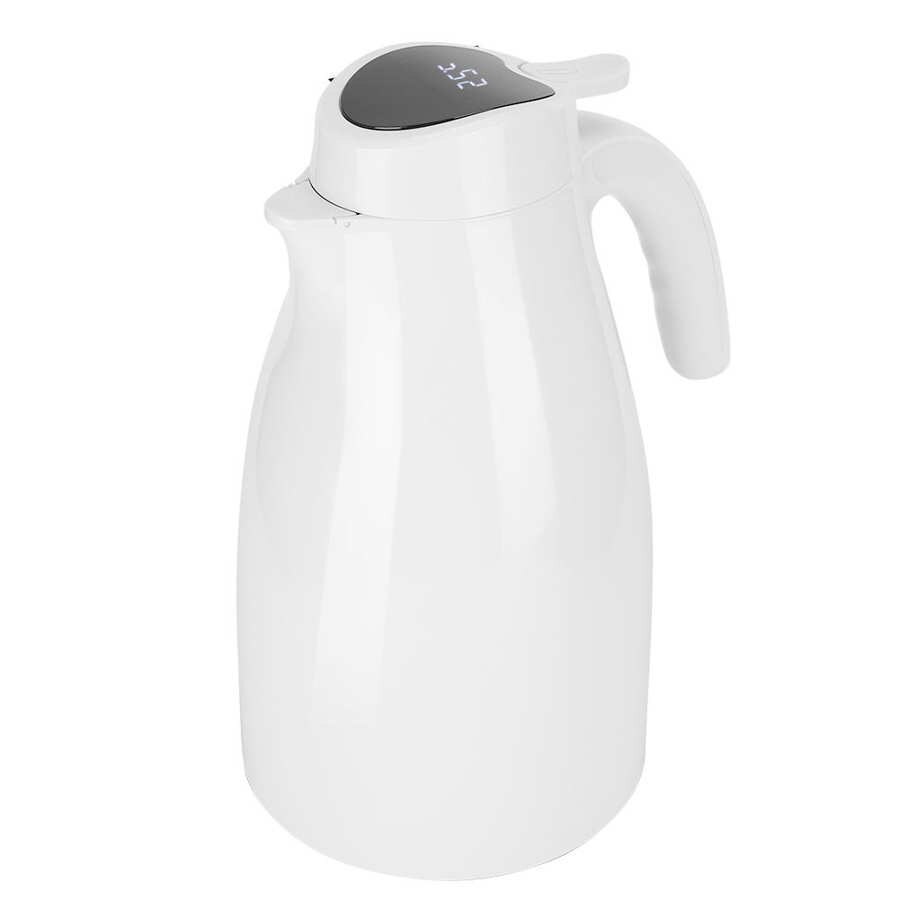 2l smarta termokokare lass liner vatten kaffe isolering flaska temperatur display dubbel vägg vakuum isolering vattenkokare