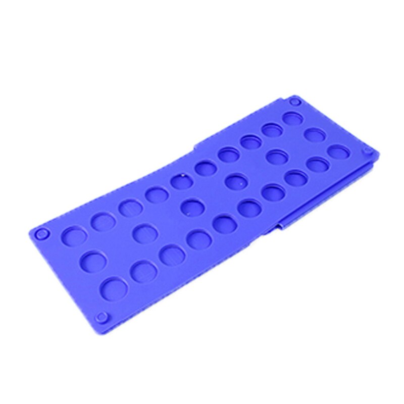 1pc plast multifunktionella barnkläder vikbräda spara tid magi snabb hastighet t-shirt kläder lätt att vika organisera: Blå