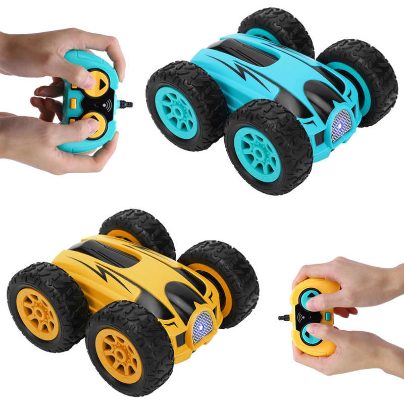 Mini Rc Stunt Auto 2.4G Hoge Snelheid Dubbelzijdig 360 Graden Draaien Wireless Rc Auto Vier-Wiel drive Afstandsbediening Speelgoed