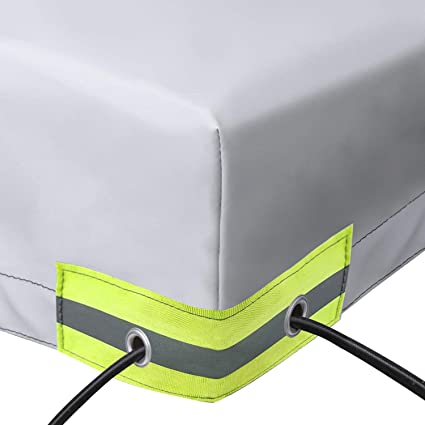 Bâche de voiture de remorque pliable imperméable à l'eau Anti UV protection solaire couverture de neige avec ceinture en caoutchouc pour 500/700 kg remorque voyage Camping auvent