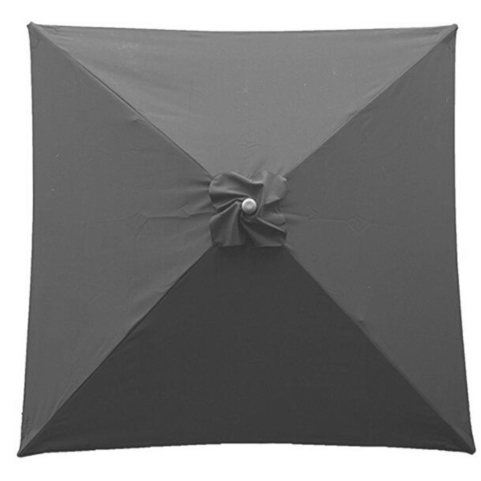 Sonnenschirm Sonnenschirm Baldachin Ohne Rahmen 2x2m 4 Knochen Garten Schwimmbad Anti-Uv Polyester Ersatz Regenschirm Abdeckung Baldachin: grau