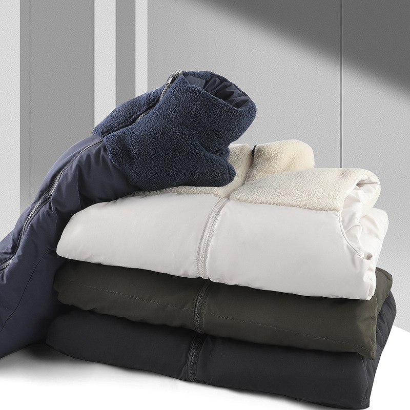 Uomo autunno inverno gilet di cotone senza maniche a doppia faccia caldo soffice piumino di cotone più dimensione cappotto con cerniera verde bianco 4XL 5XL