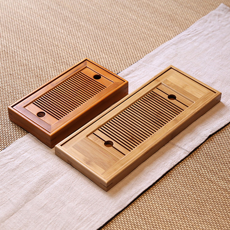 Theeblad, Bamboe Theeblad Kopplaat Traditionele Chinese Stijl Dienblad Kung Fu Thee Accessoires