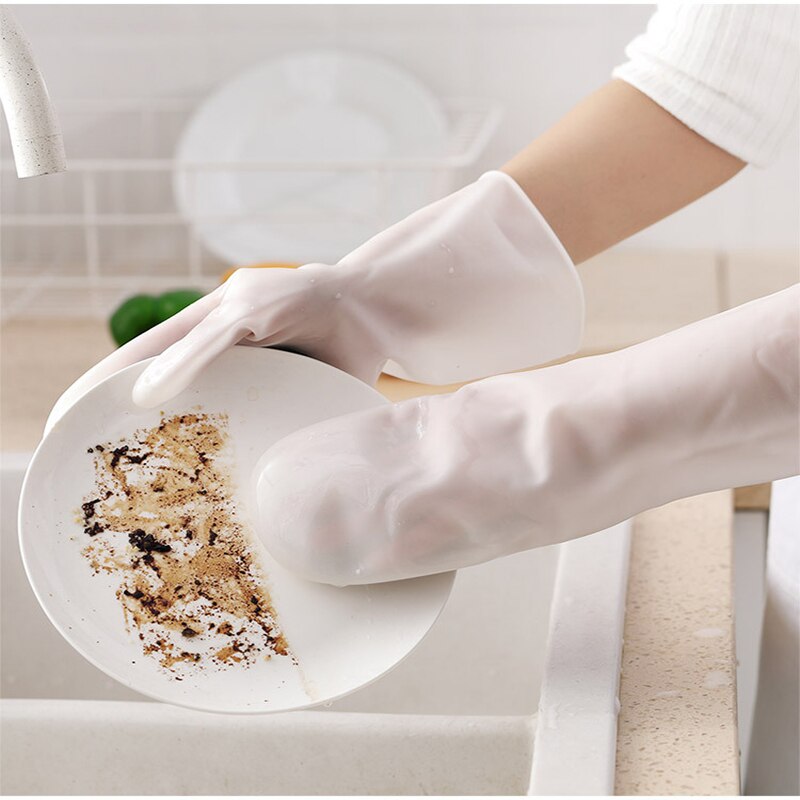Magic Washing Gloves Women's Household Dishwashing Waterproof Kitchen Cleaning Artifact Durable Winter Silicone Antiperm