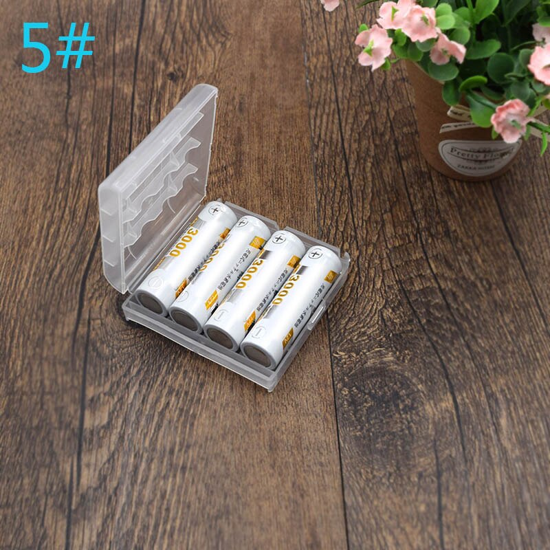 Portable Mini Battery Case Holder Storage Organizer Box Plastic Container For AA AAA Rechargeable Batteries Rechargeable Battery