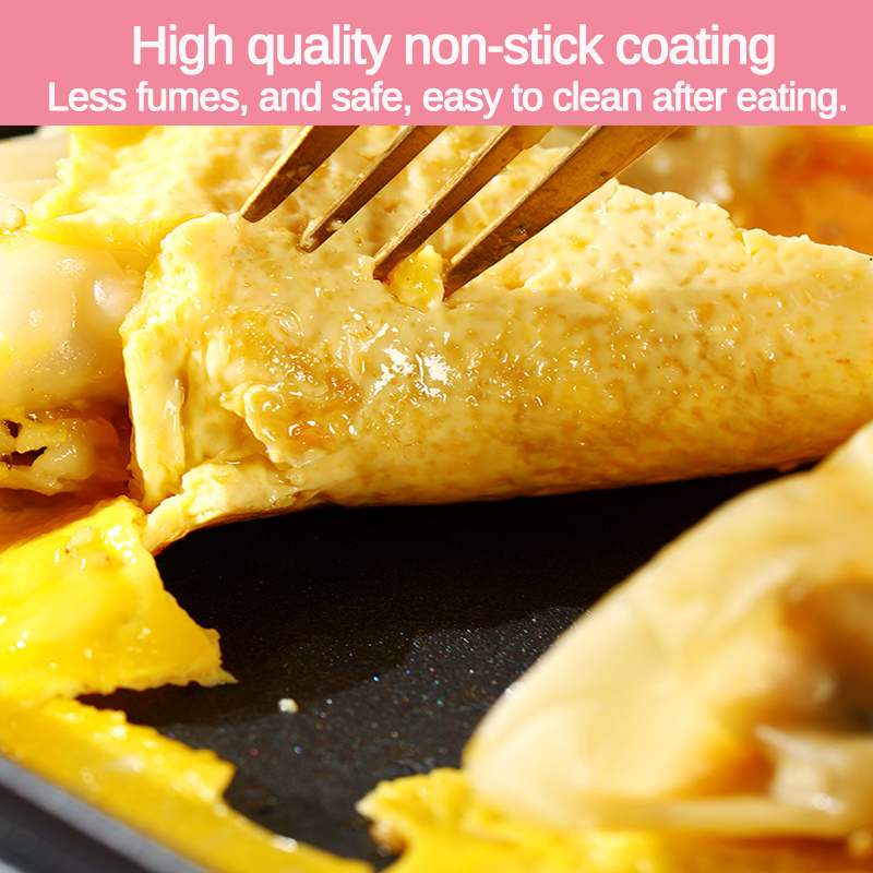 220V 1200W 2 in 1 Mini Electric Cooking Pot Machine Multifunction Hotpot Noodles Eggs Soup Barbecue Non-Stick BBQ Heating Pan