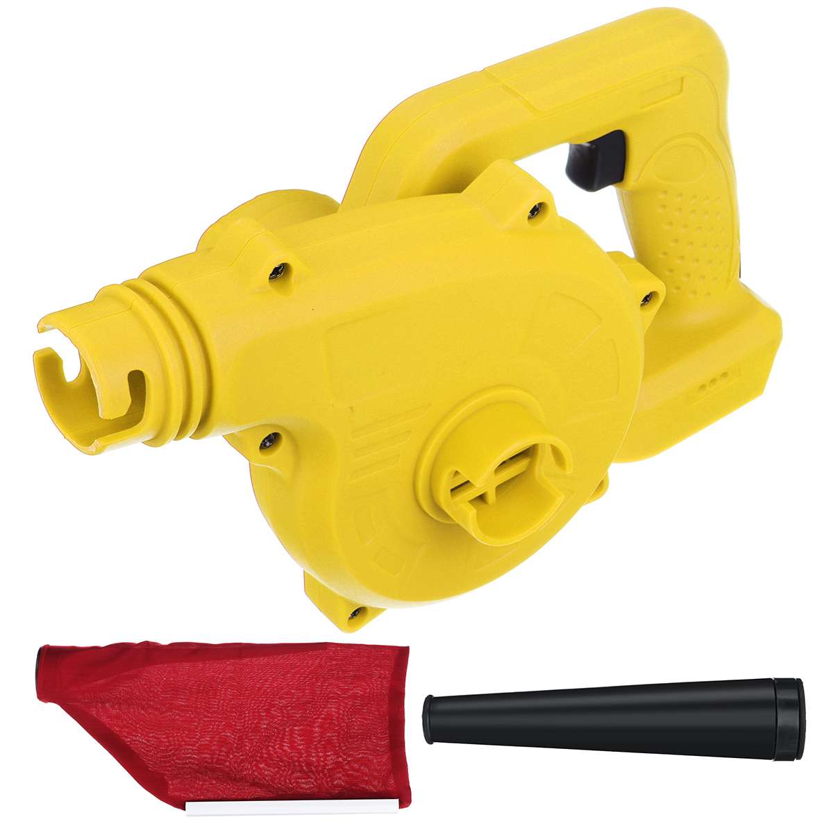 Cordless Electric Air Blower Vacuum Cleannig Blower Leaf Computer Dust Collector Power Tool For Makita 18V Li-ion Battery: Yellow