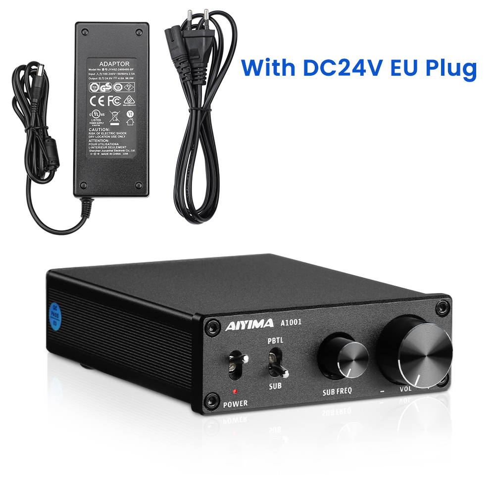 AIYIMA A1001 100W Wzmacniacz subwoofera TPA3116 Wzmacniacz mocy Głośnik Wzmacniacz dźwięku Cyfrowy wzmacniacz audio klasy D Mono Home Audio AMP: Beżowy
