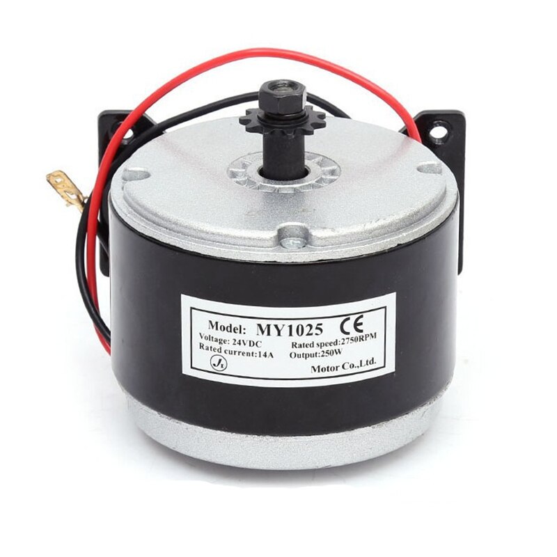 24V Electric Motor Brushed 250W 2750RPM Chain Drive Speed Control DC Gear Brushed Electric Motor