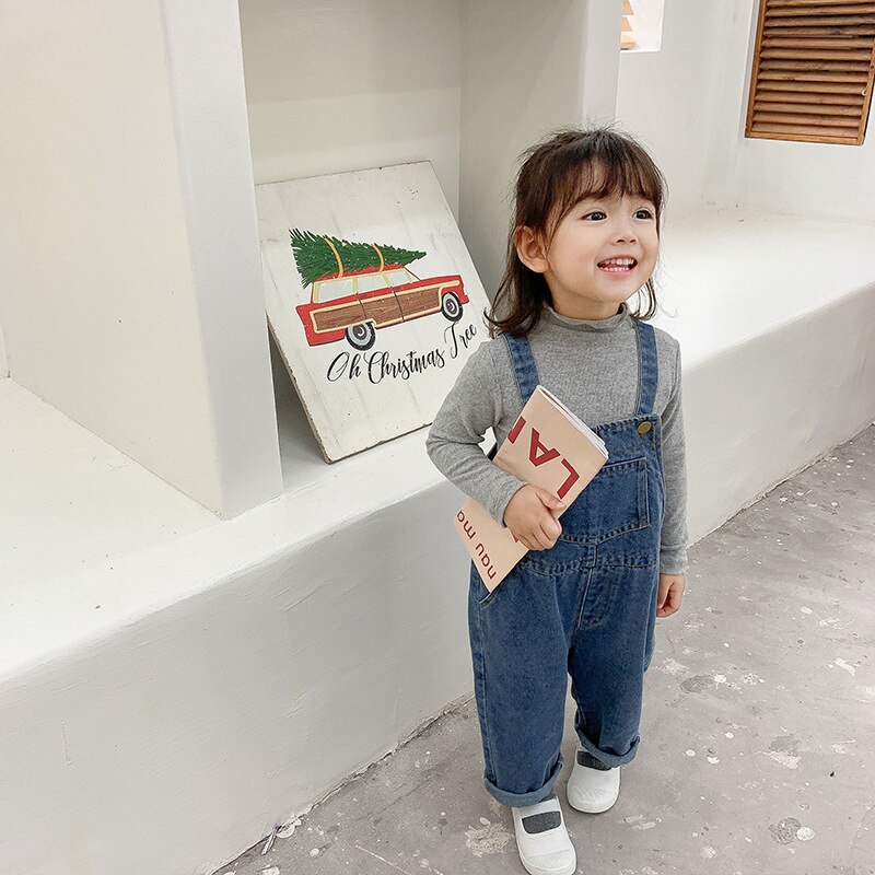 I bambini Delle Ragazze Dei Ragazzi Dei jeans Tute E Salopette bambino Del bambino Dei Bambini Del denim Tute E Salopette Tuta Dei Bambini casuale per Bambini Pantaloni Lunghi
