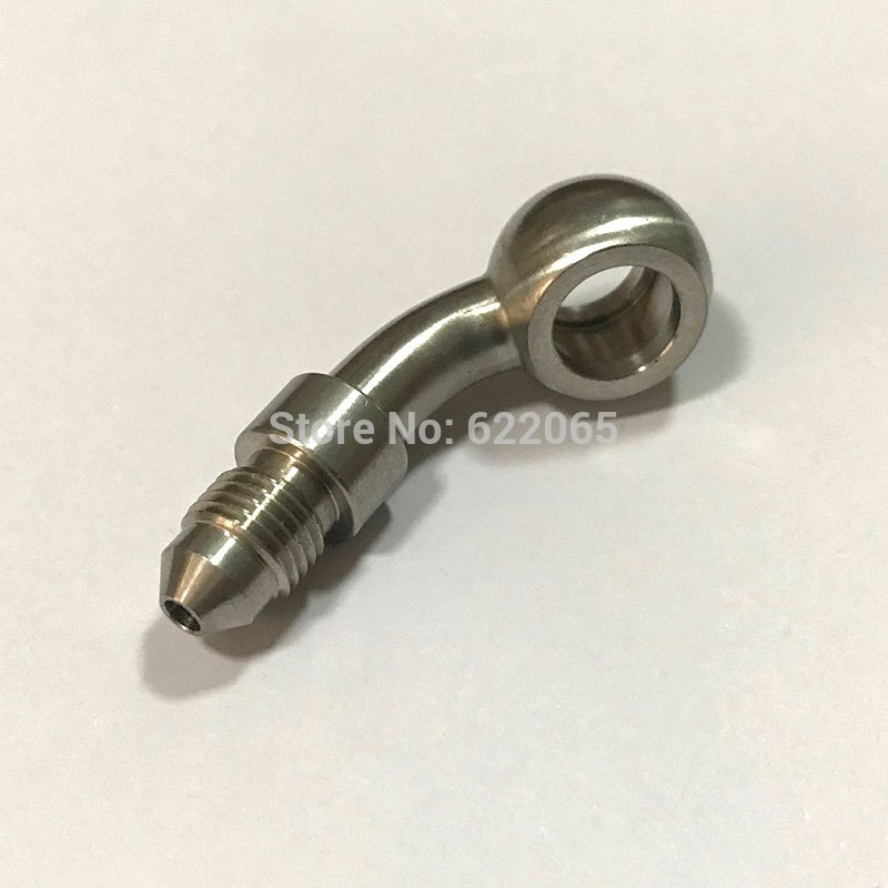 PERFORMACE BRAKE FITTINGS 20DEGREE BANJO TO MALE AN3/AN3 TO 10.2MM STAINLESS STEEL