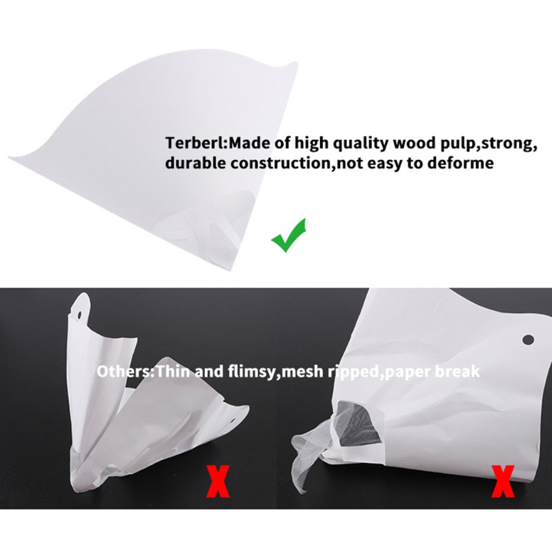 Photopolymer Resin Paper Silicone Disposable Filter 3D Printer Funnels 101Pcs