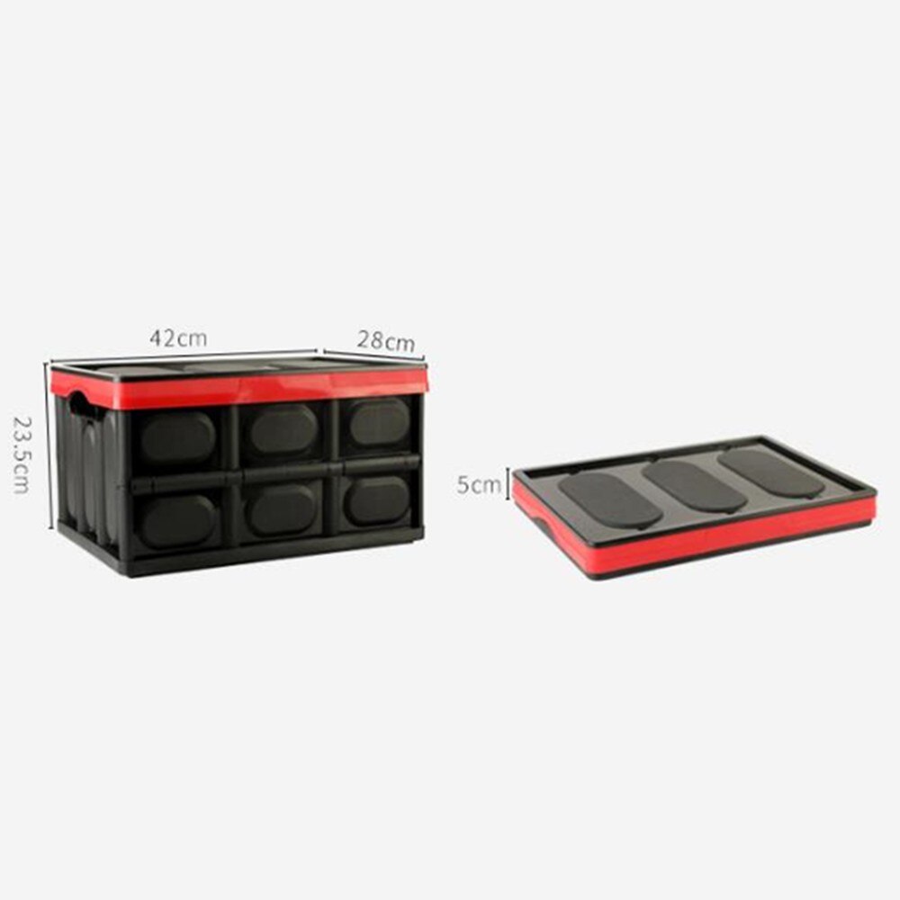 Caja de almacenamiento plegable para maletero de coche, herramientas de pesca de alta capacidad, caja organizadora de artículos diversos, caja organizadora para salida de alimentos, caja de accesorios para bebidas