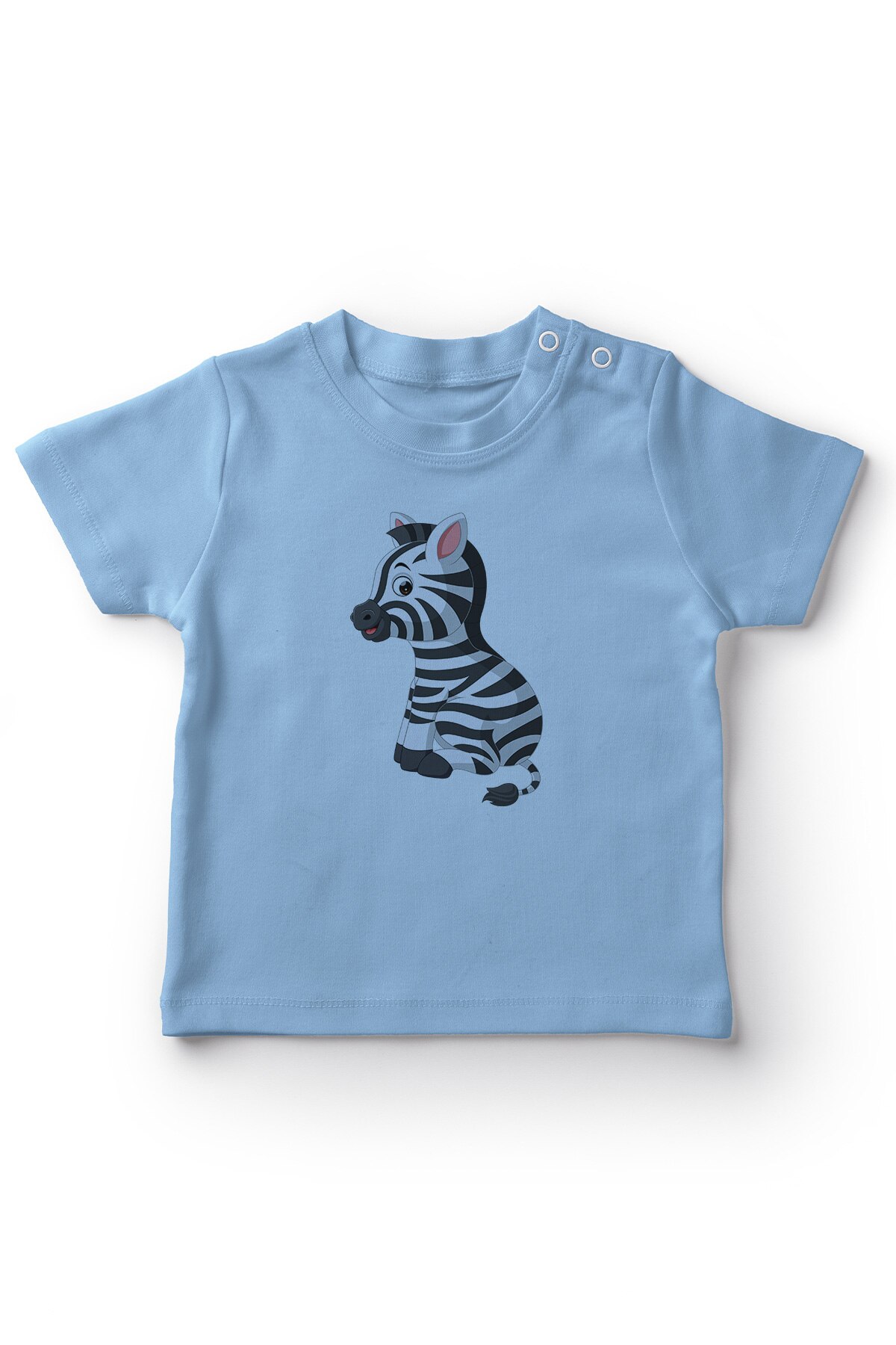 Angemiel bambino seduta carino zebra Del bambino del Ragazzo T-camicia Blu