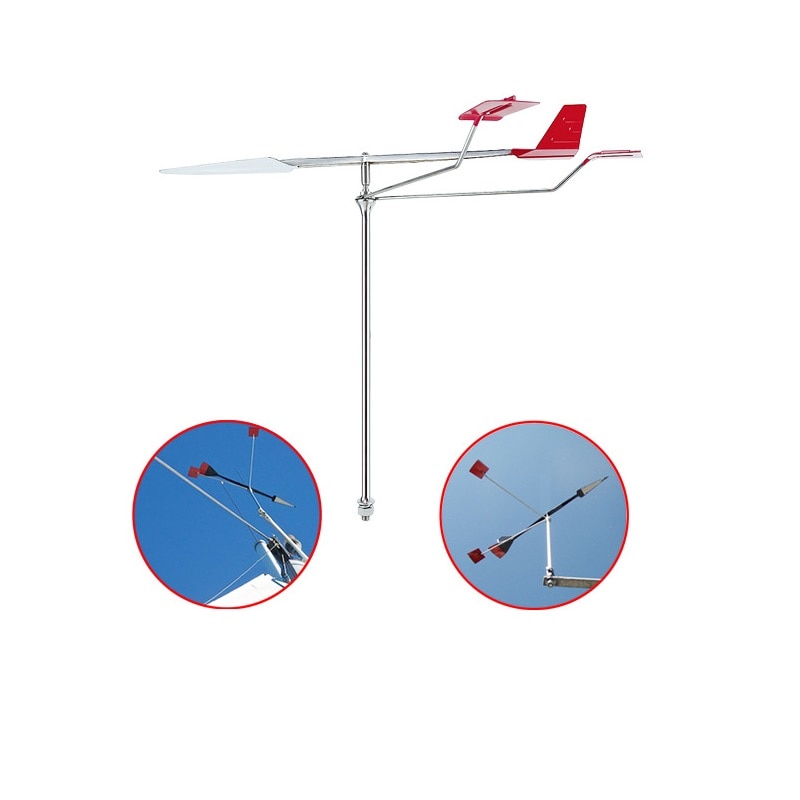 Wind Direction Indicator Weather Vane Wind Suspension Bearing Garden Decorations Household Patio Yard Deco Boat Sailing: Default Title