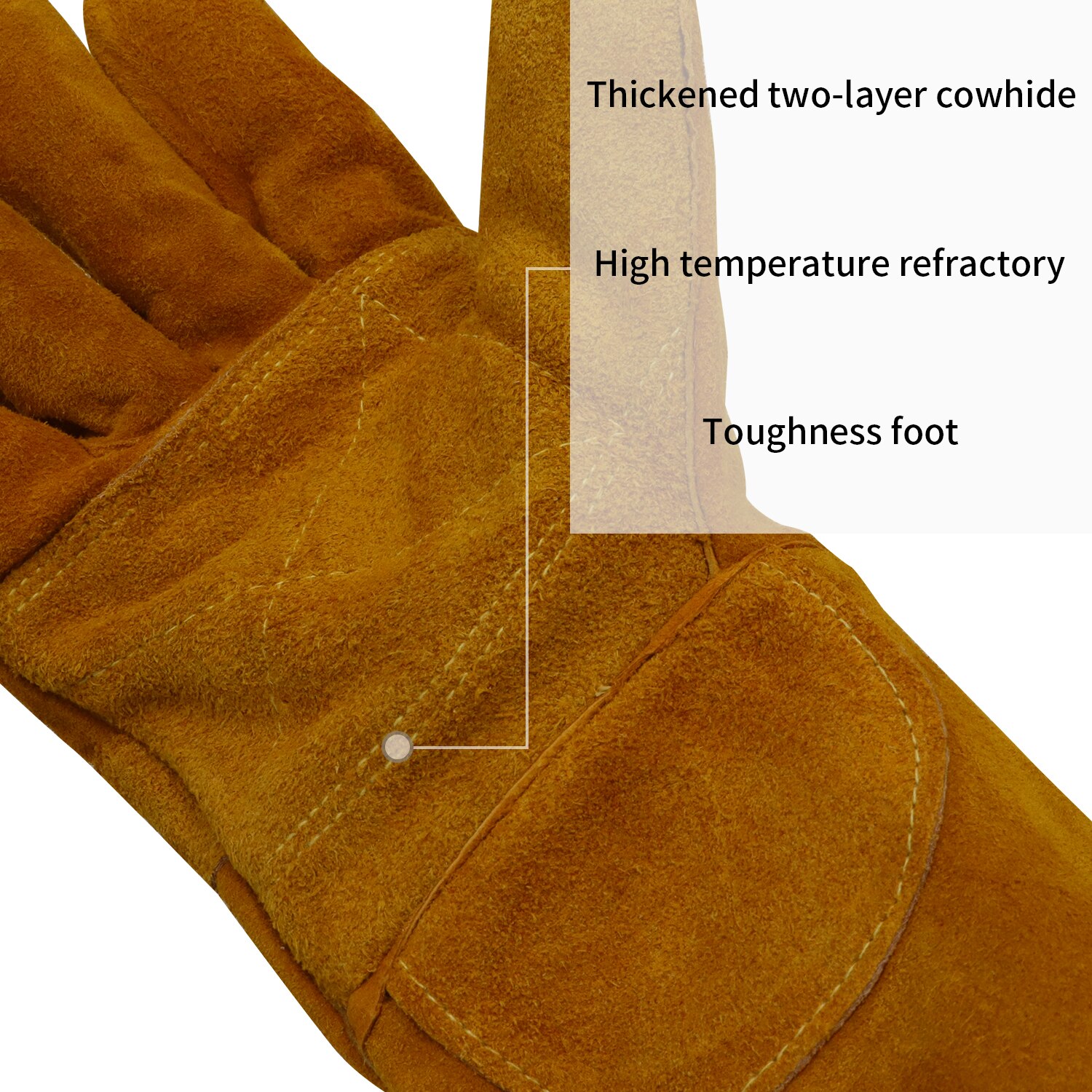 Welding exclusive palm protector, welding gloves to protect hands