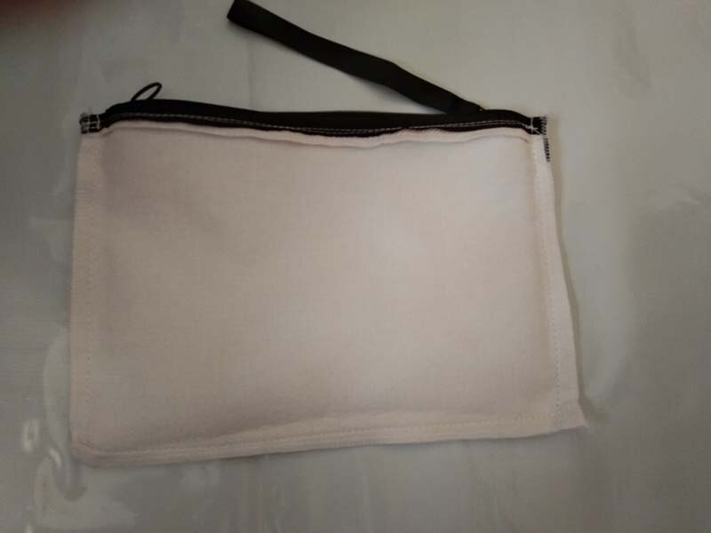 10 teile/los 23cm x 16cm Sublimation Leinen kosmetische taschen DIY frauen leer schlicht Reißverschluss machen-hoch tasche telefon Kupplung tasche