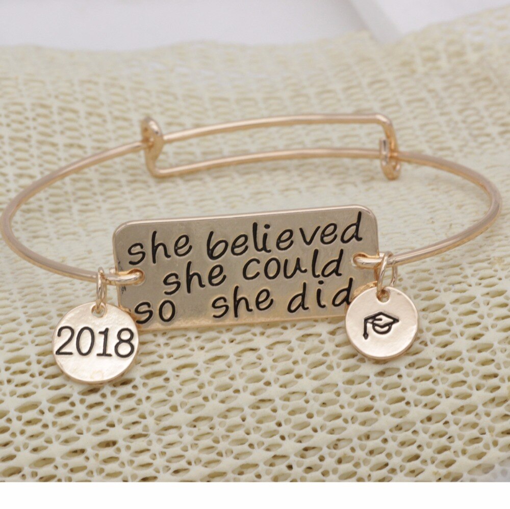 Sie angenommen sie könnte so sie haben armreifen inspirierend armbänder awareness armreifen es ist einstellbar armreifen YLQ0611