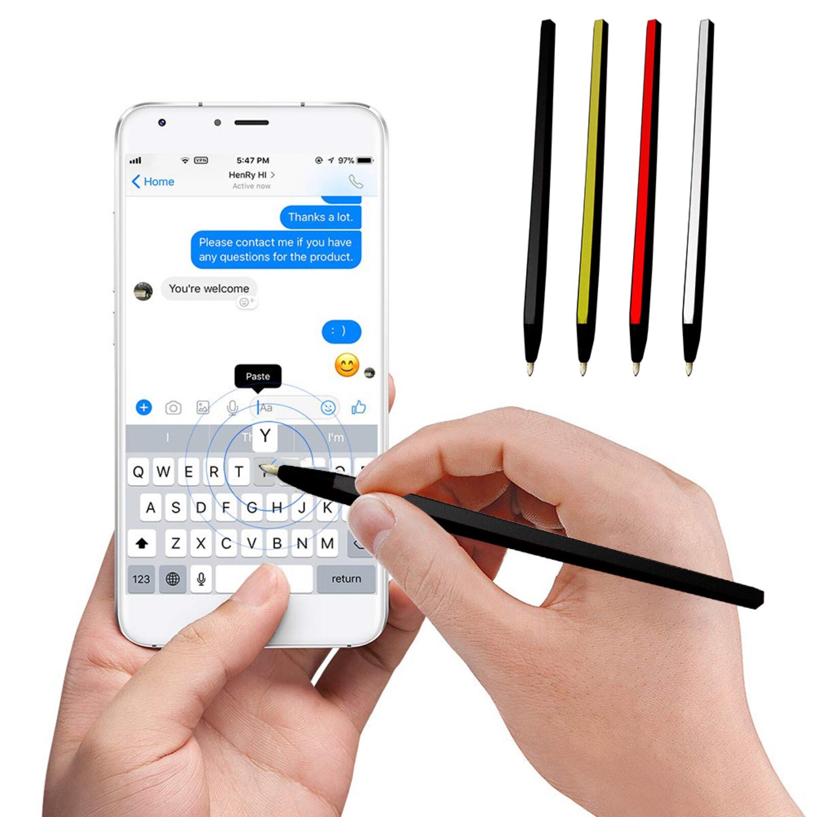 Capacitieve Touchscreen Stylus Pen Voor Samsung Xiaomi Huawei Tablet Smart Telefoon Potlood