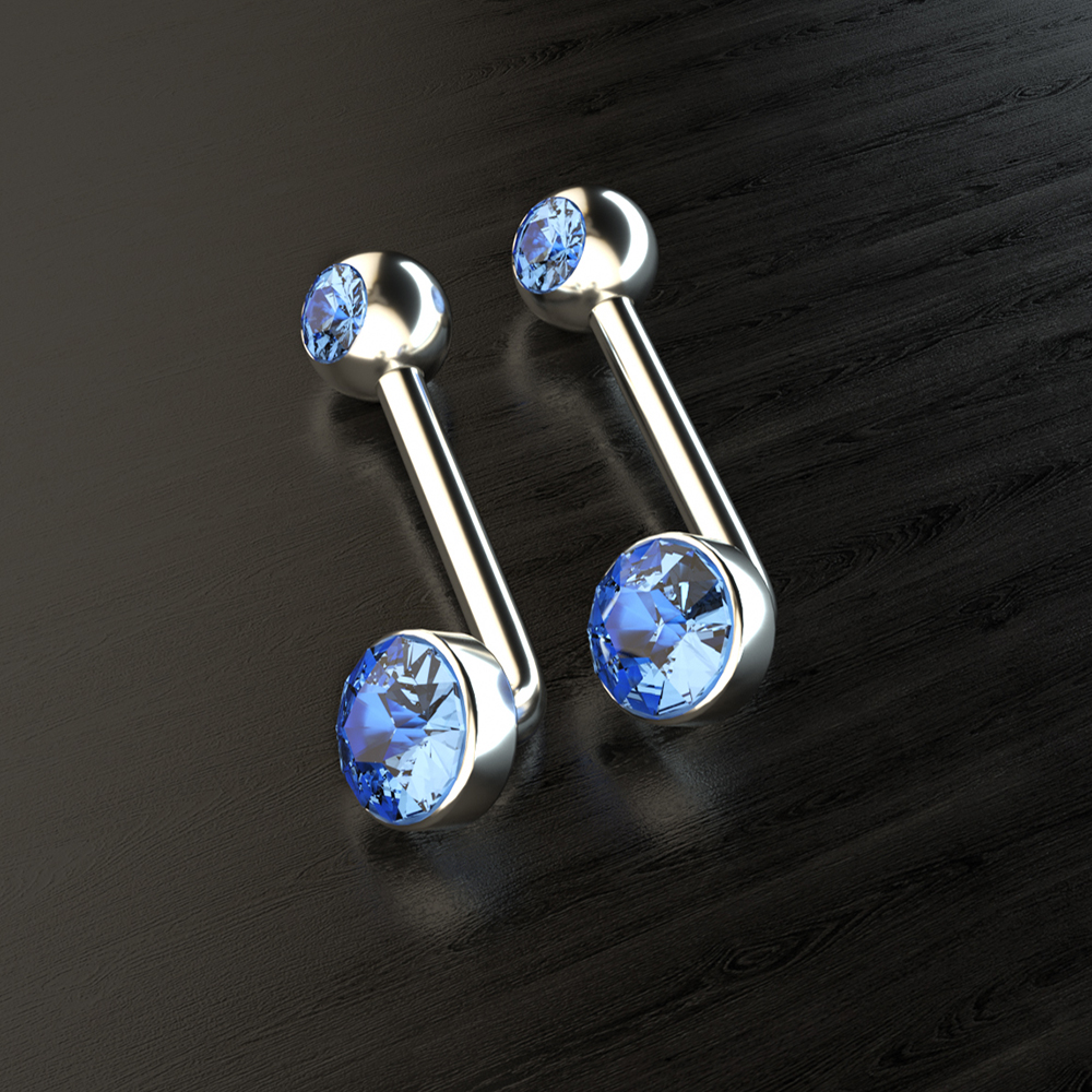 1PC Titanium Christina Vertical Hood Piercings Round Lip Belly Navel Rings Sexy Shinny Vagina Genital VCH Eyebrow Body Jewelry: ROSE GOLD COLOR