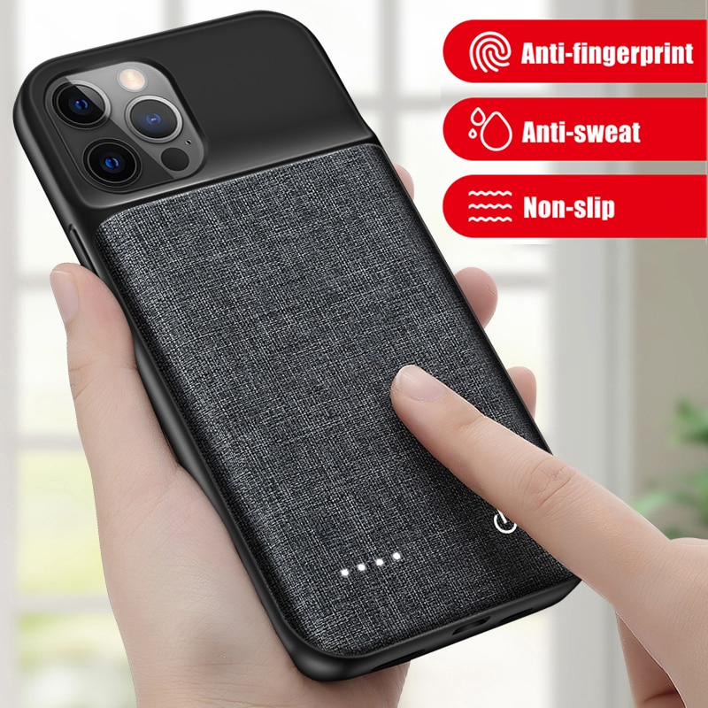 6800Mah Batterij Oplader Voor Iphone 11 12 Pro Max 12 Mini Opladen Case Voor Iphone X Xr Xs max Externe Draagbare Power Bank