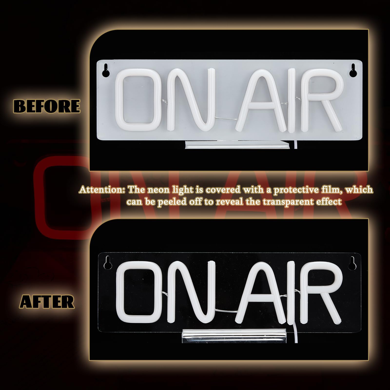 On air neonskilt, led neonlysskilt, egnet til festvægdekoration, usb-drevet egnet til soveværelsesdekoration, gft'er