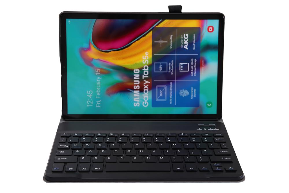 Caso de teclado bluetooth para samsung galaxy tab s6 lite 10.4 "p610 p615 polegada teclado funda capa leve caso suporte fino