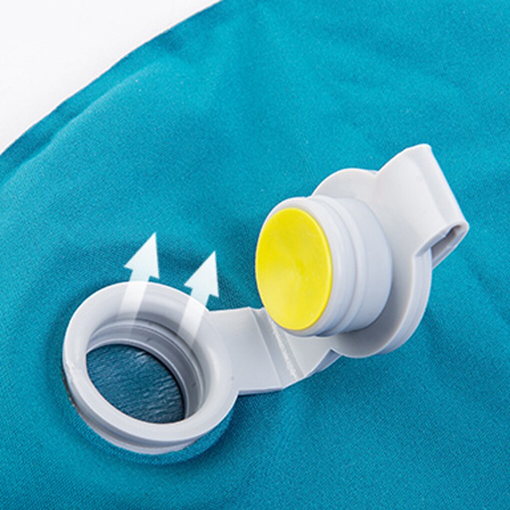 Almohada de aire autoinflable de , cojín para viaje, oficina, almohada inflable plegable, útil