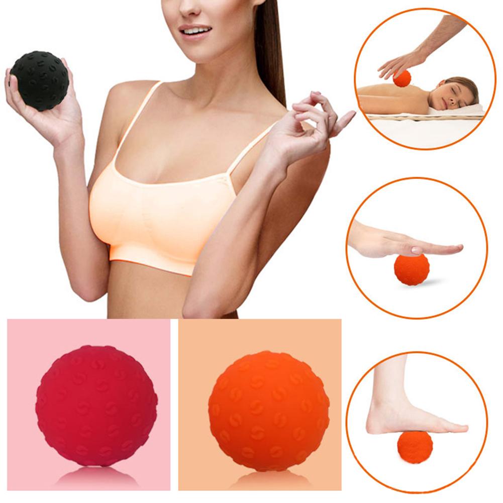 6.3Cm Fitness Hand Voet Massage Bal Yoga Gym Siliconen Zolen Egel Sensorische Training Spier Release Lichaam Ontspannende Massage Bal