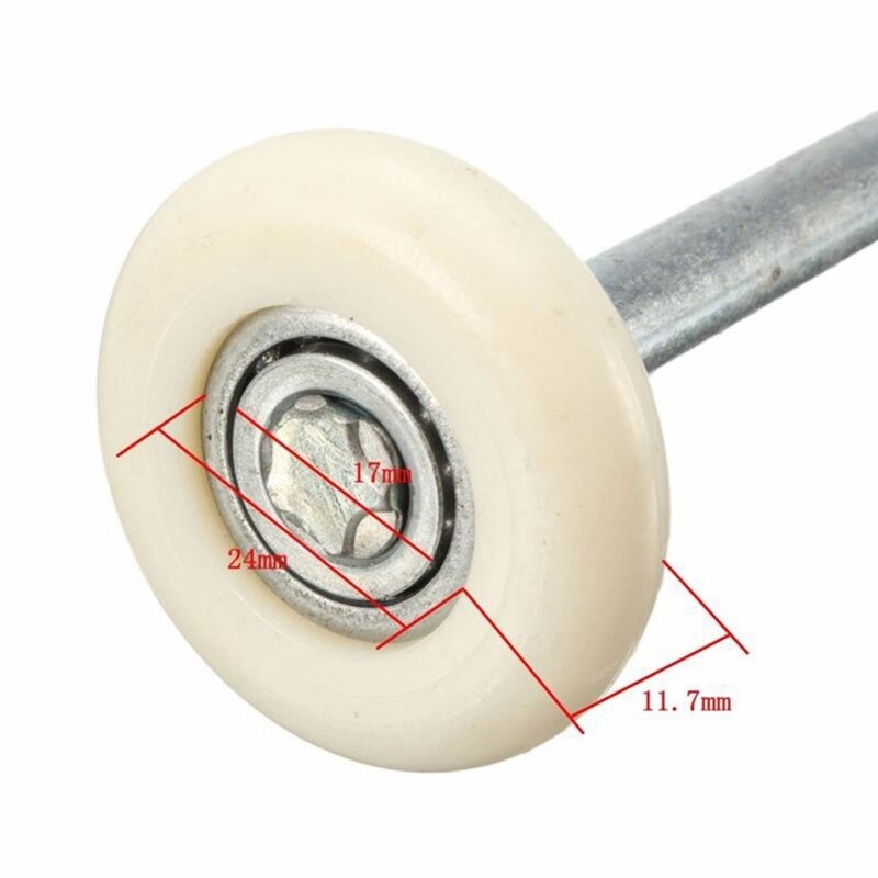 Heavy Duty Nylon Garage Door Roller Wheel Ball Sealed Bearing 105mm Length