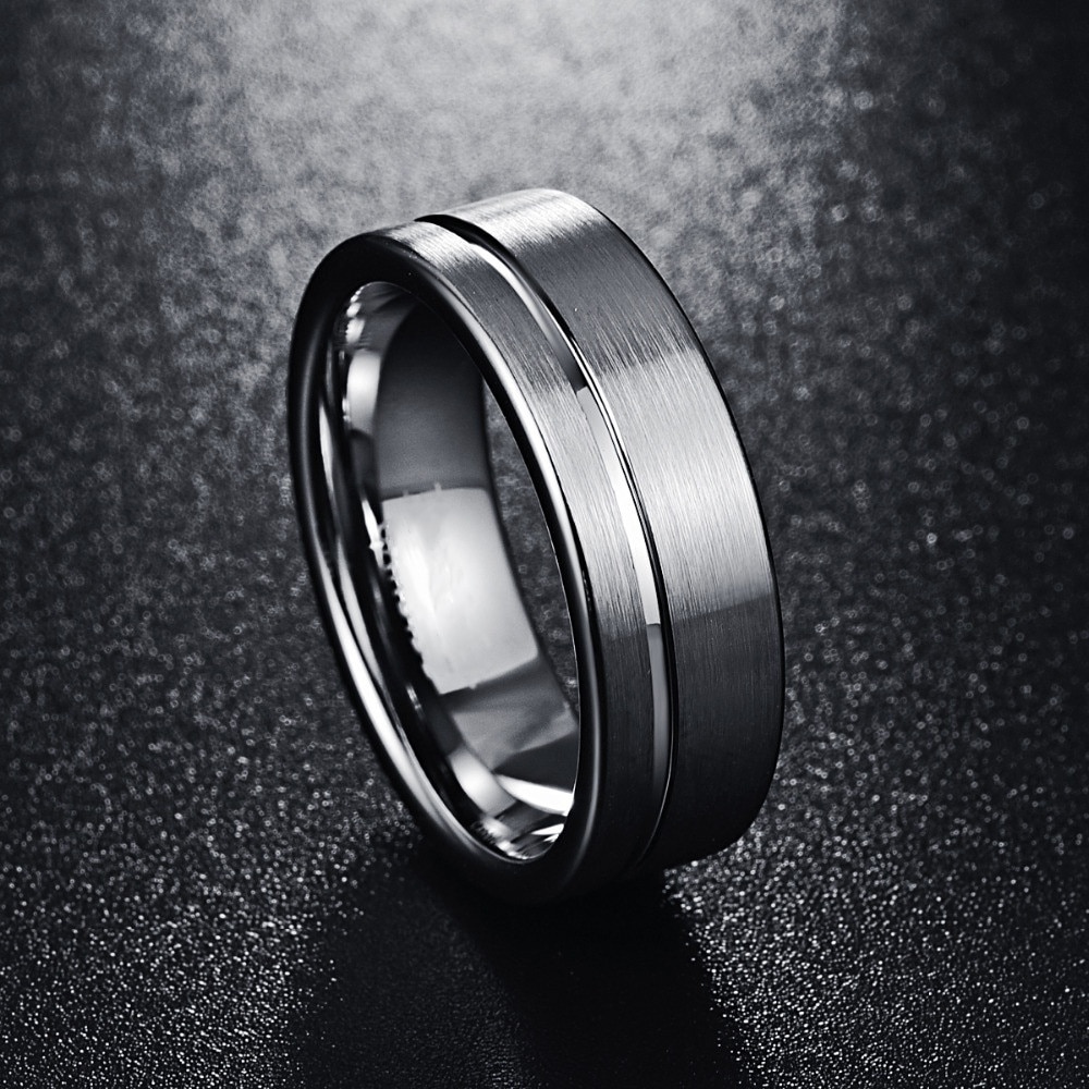 Fdlk Rvs Ring Voor Mannen Vrouwen Wedding Bands Trendy Groef Ringen Sieraden