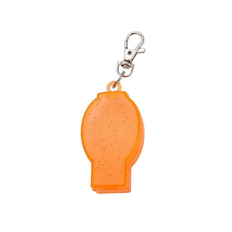 Utomhus hopfällbar resa camping redskap rostfri ficka sked gaffel camping utomhus hushållsservis: Orange fodral