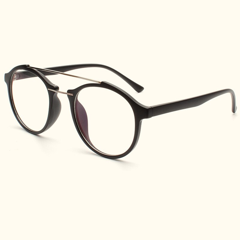 MINCL Acetate Wood Optical Glasses Frame Print Eyeglasses Frame Men Women Brand Designers Clear Lens Sunglasses lxl: black