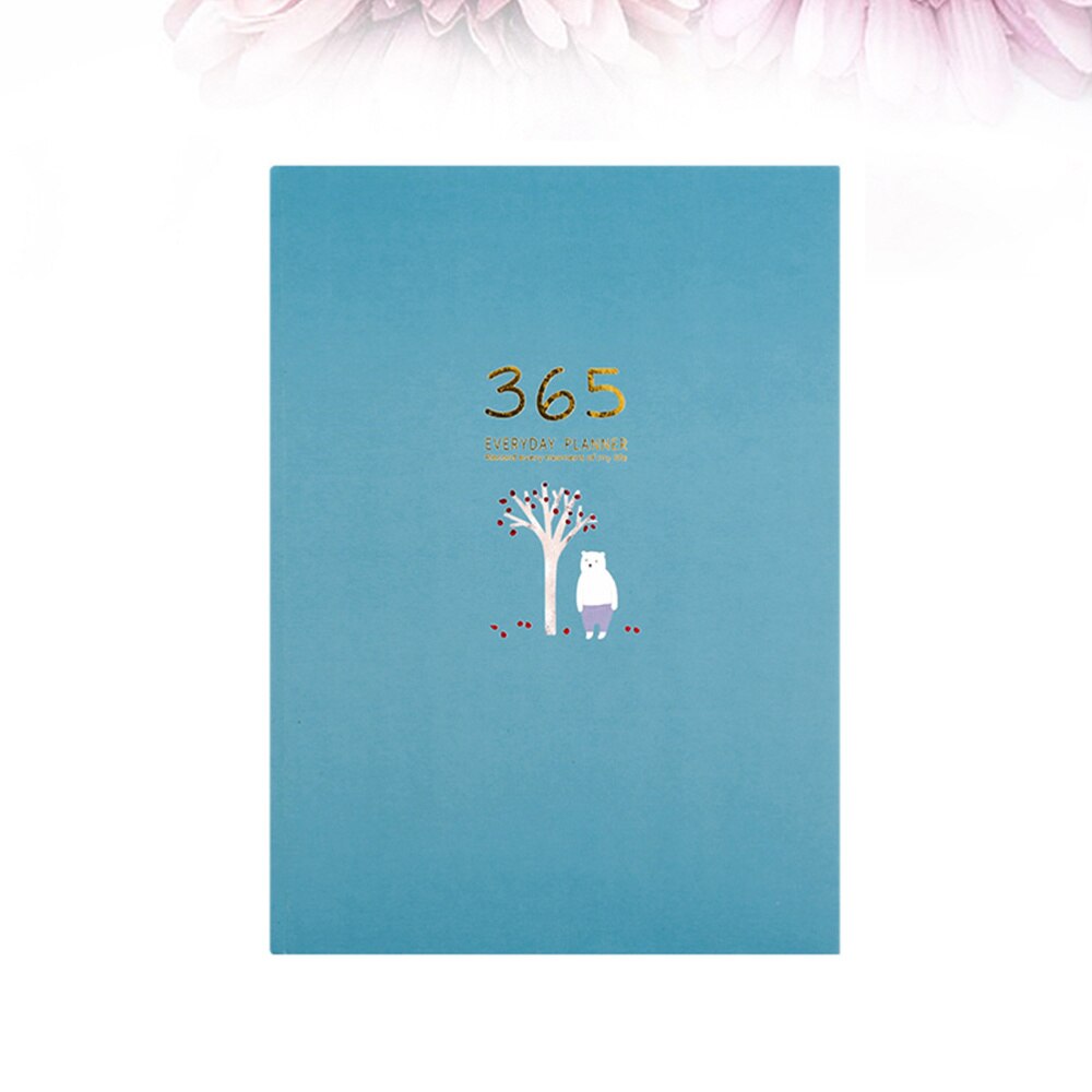 365 Schedule Hand Book Mini Stationery Notebook Diary Adorable Efficiency Planner (Green): Picture 4