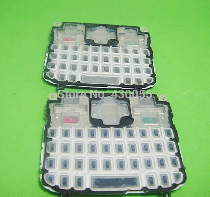 Blanco/negro Ymitn carcasa funda teclado botones de teclado para Nokia e5 e500 e5-00,