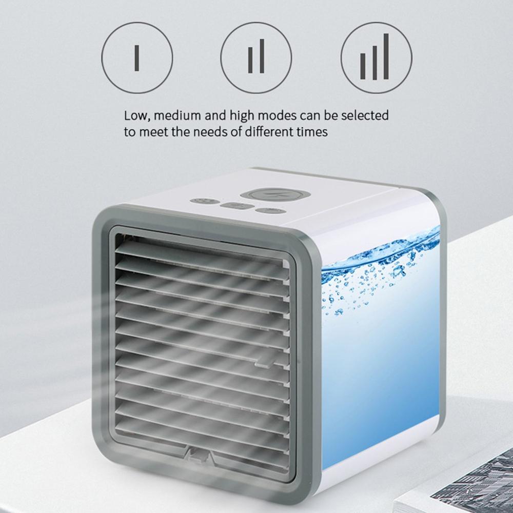 Vifte luftfukter mini klimaanlegg kjølevifte for bil soverom hjemme artic cooler bærbar 300ml vanntank tre-hastighets vind